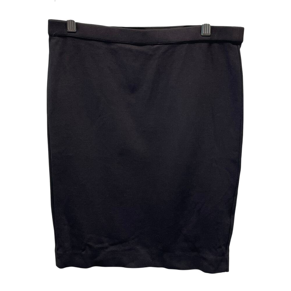 Joe Fresh Black Pencil Skirt S Pull On Professional Dressy Cotton Stretchy